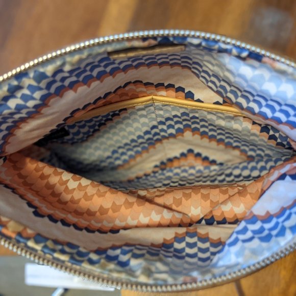 Waverly Petite Crossbody - Neutral Woven Chevron - Picture 4 of 5